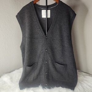 Banana Republic HERITAGE Men's Vest Sz XL Sleeveless V-Neck Wool Apaca